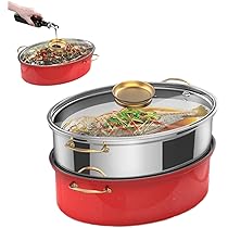 ♥蒸し料理対応♥嬉しい【多種多様に対応可能な２種蒸し網付お鍋】♥ダブルセット２組 61lwAzS2ouS._AC_UF894,